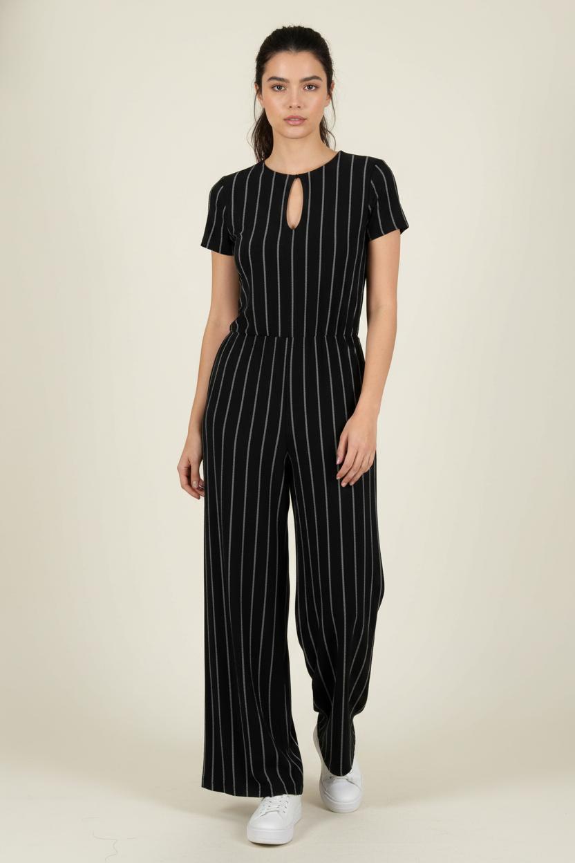 Combinaison Noire et Blanche - Taille XS/34 de la marque La Fée Maraboutée | PARAD88288 - Vendu par Paradigme - Image 1