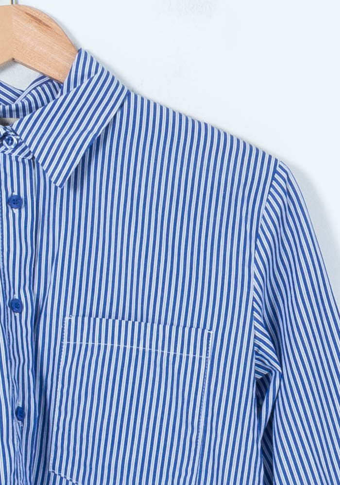 Chemise Rayée Bleue et Blanche - Taille XS/34 de la marque La Fée Maraboutée | PARAD88291 - Vendu par Paradigme - Image 3