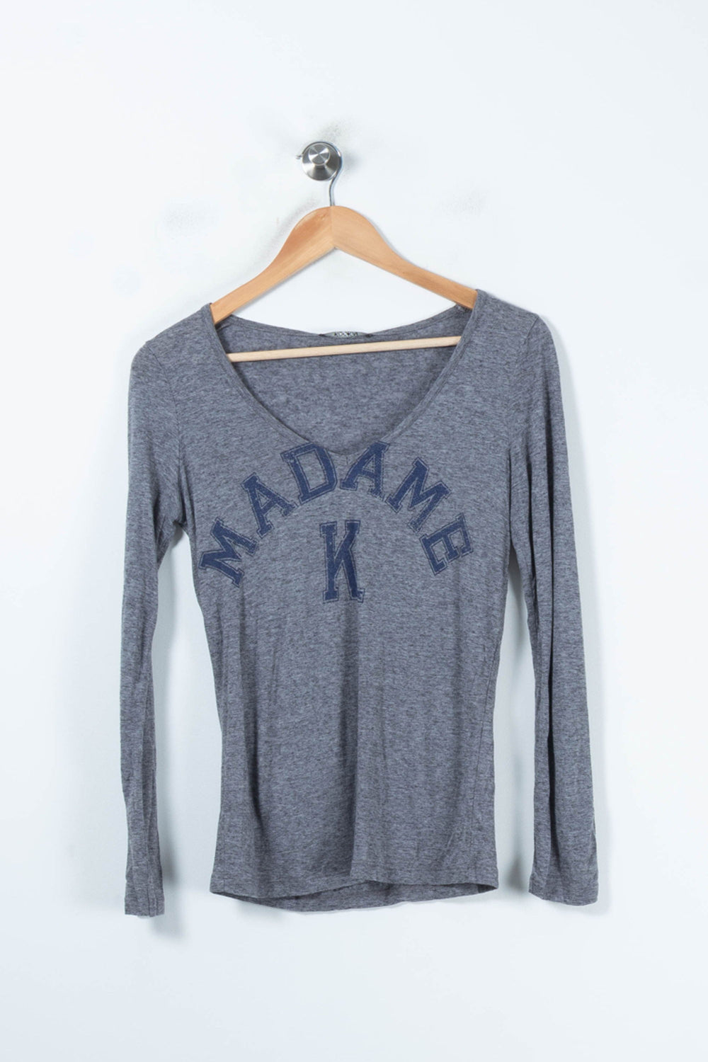 Tee-shirt Manches Longues Gris - Taille S/36 de la marque Kookai | PARAD88298 - Vendu par Paradigme - Image 2