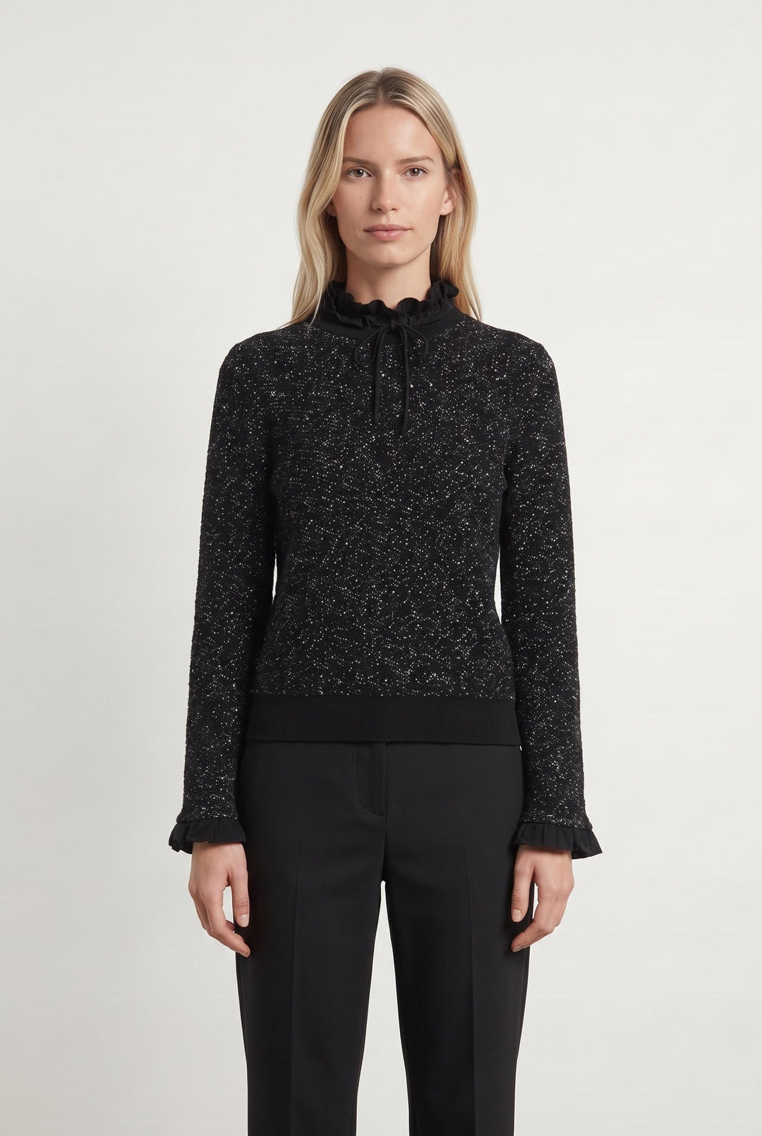 Pull Noir et Blanc - Taille M/38 de la marque Léon & Harper | PARAD88302 - Vendu par Paradigme - Image 1