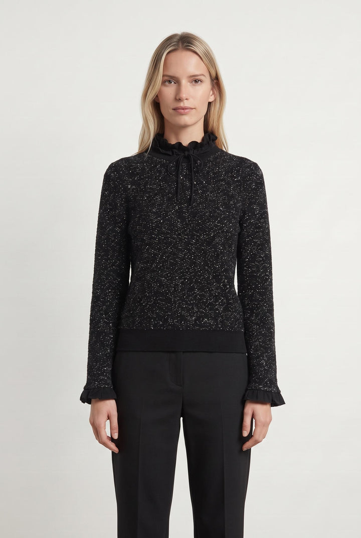 Pull Noir et Blanc - Taille M/38 de la marque Léon & Harper | PARAD88302 - Vendu par Paradigme - Image 1