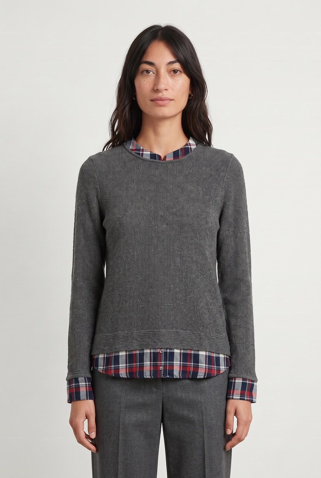 Pull Gris et Bleu - Taille M/38 de la marque Kookai | PARAD88306 - Vendu par Paradigme - Image 1