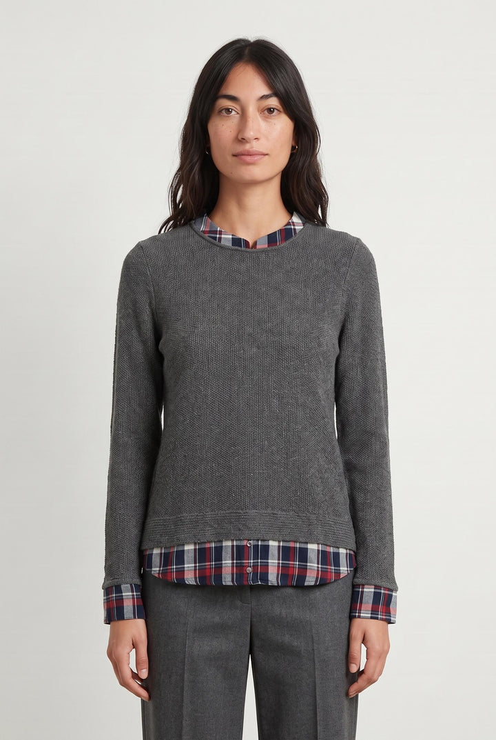 Pull Gris et Bleu - Taille M/38 de la marque Kookai | PARAD88306 - Vendu par Paradigme - Image 1