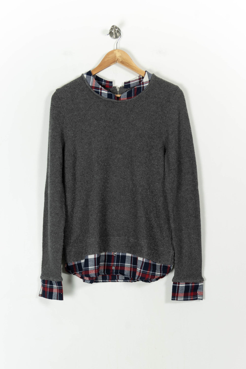 Pull Gris et Bleu - Taille M/38 de la marque Kookai | PARAD88306 - Vendu par Paradigme - Image 2