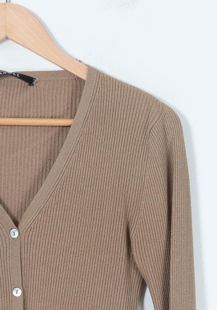 Cardigan Doré - Taille M/38 de la marque Caroll | PARAD88319 - Vendu par Paradigme - Image 3
