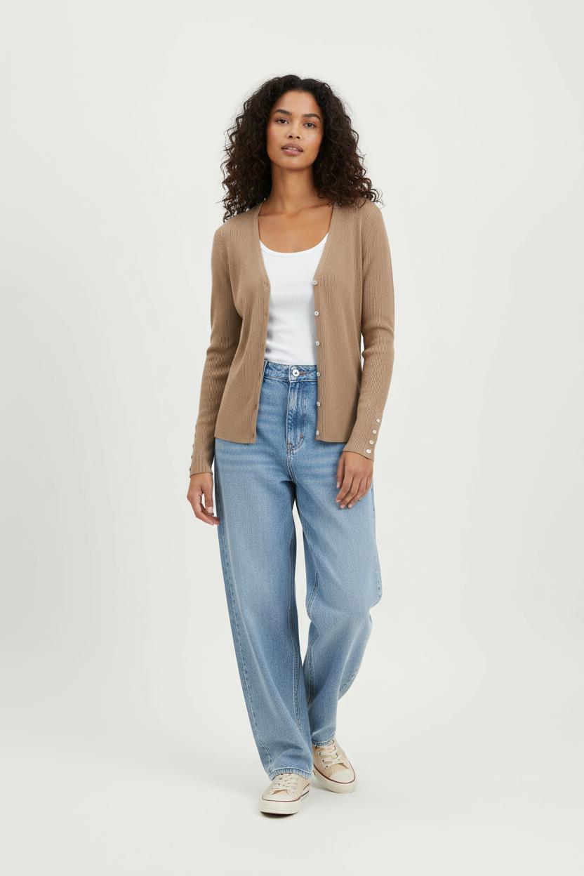 Cardigan Doré - Taille M/38 de la marque Caroll | PARAD88319 - Vendu par Paradigme - Image 1