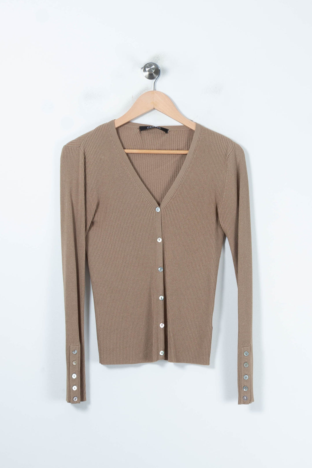 Cardigan Doré - Taille M/38 de la marque Caroll | PARAD88319 - Vendu par Paradigme - Image 2
