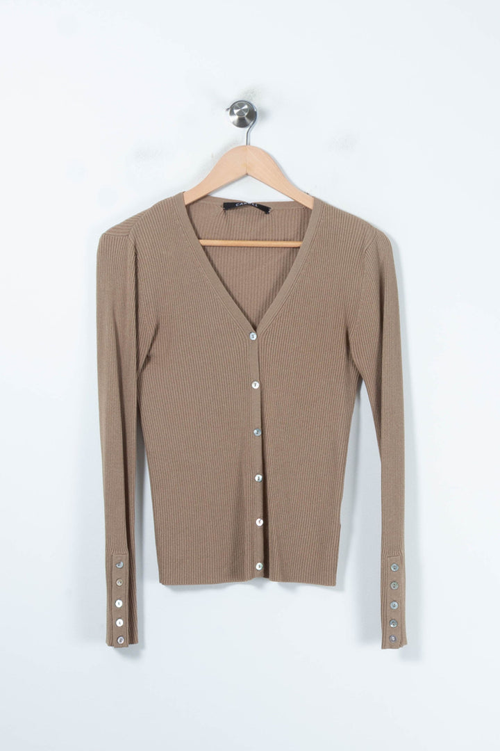 Cardigan Doré - Taille M/38 de la marque Caroll | PARAD88319 - Vendu par Paradigme - Image 2
