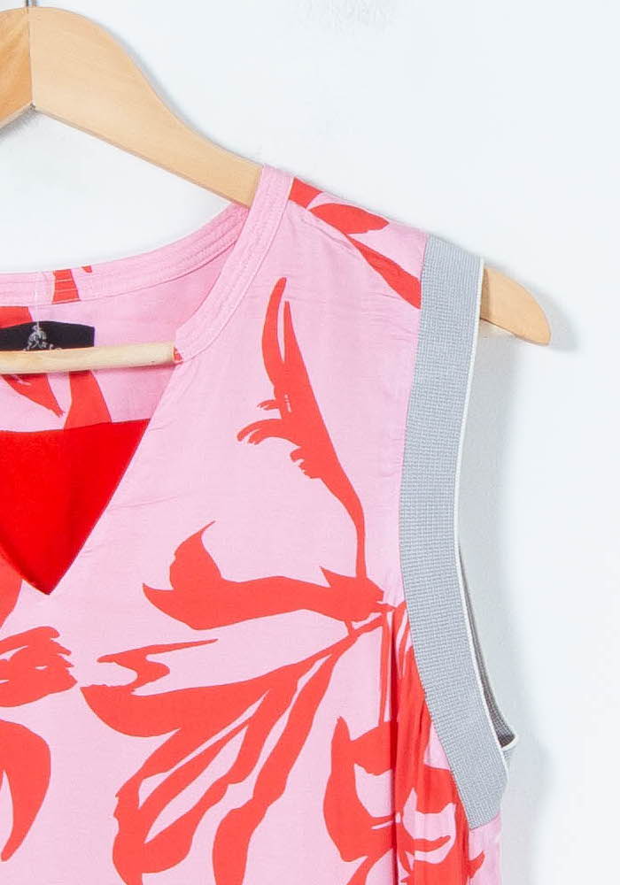 Robe Midi Rose et Rouge - Taille L/40 de la marque One Step | PARAD88323 - Vendu par Paradigme - Image 3