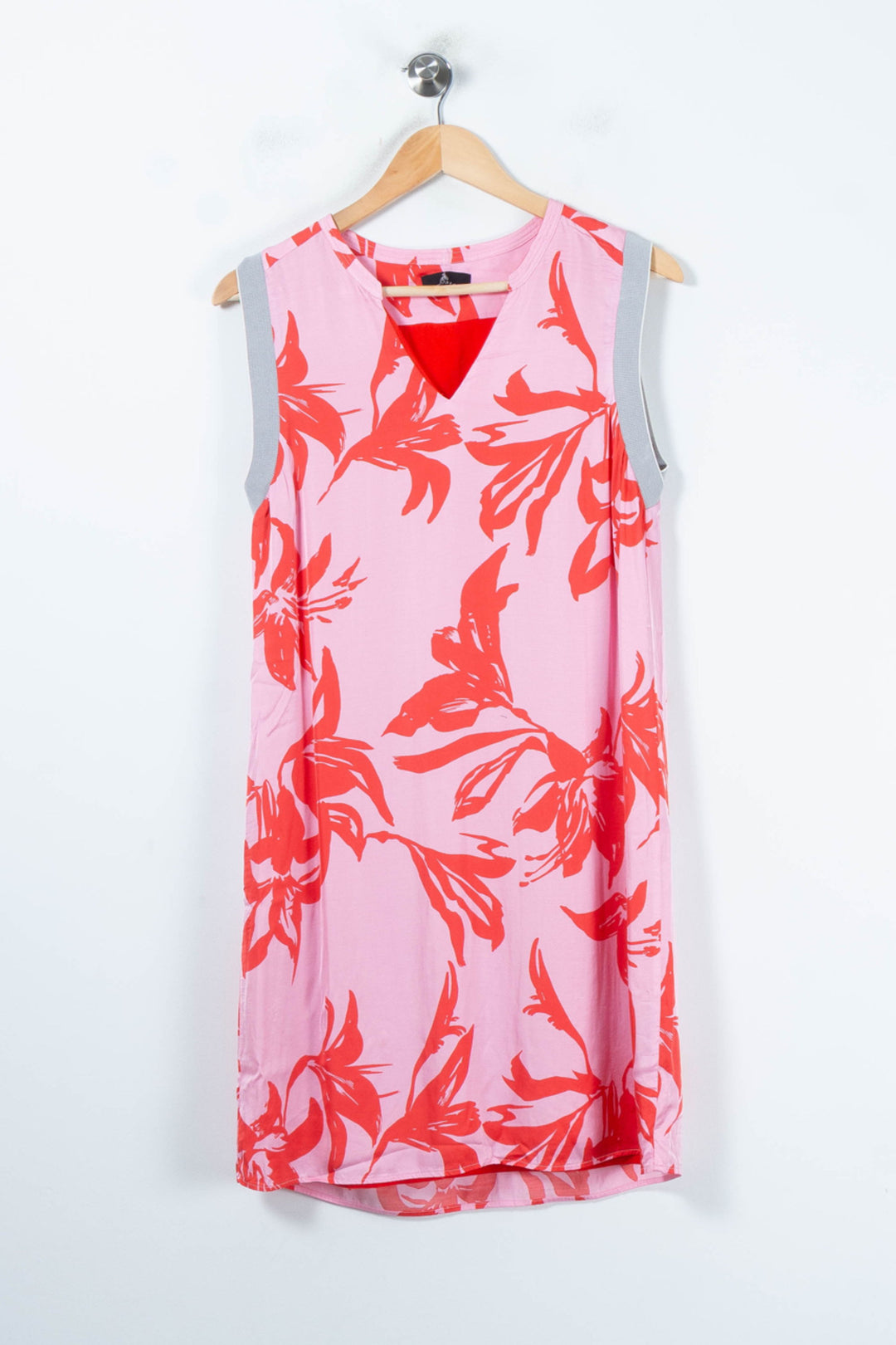 Robe Midi Rose et Rouge - Taille L/40 de la marque One Step | PARAD88323 - Vendu par Paradigme - Image 2