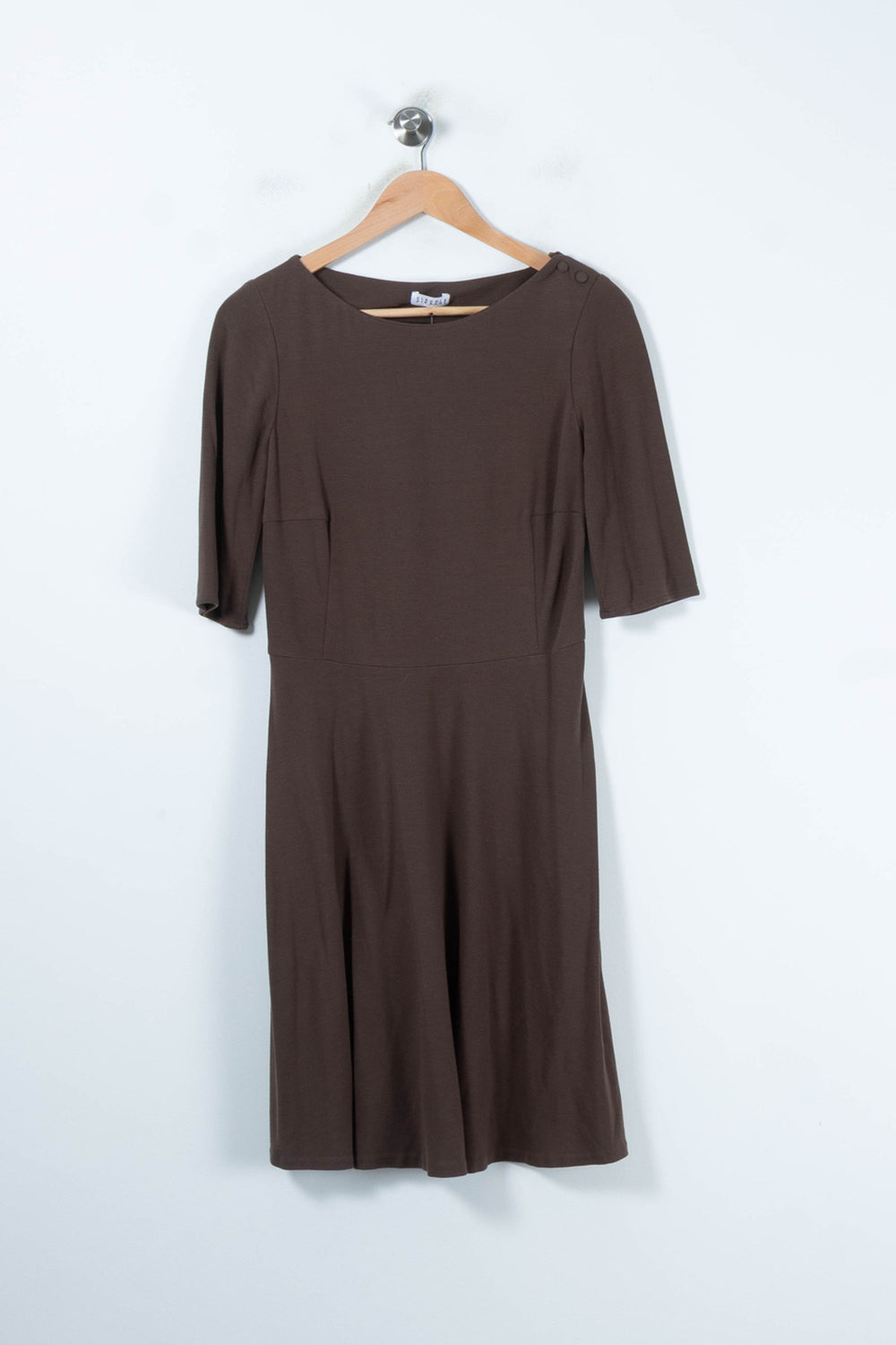 Robe Midi Marron - Taille M/38 de la marque Claudie Pierlot | PARAD88330 - Vendu par Paradigme - Image 2