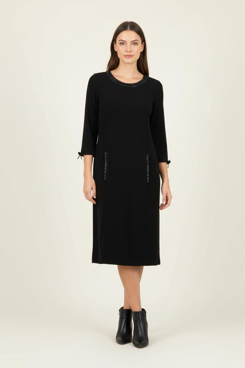 Robe Midi Noire - Taille L/40 de la marque Gerard Darel | PARAD88347 - Vendu par Paradigme - Image 1