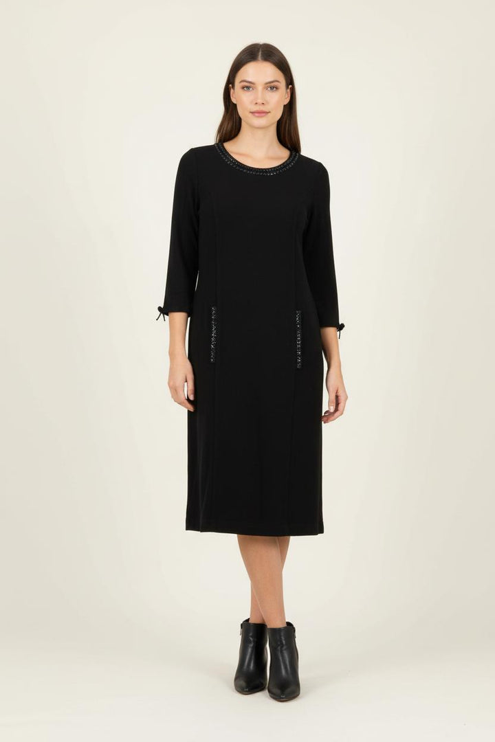 Robe Midi Noire - Taille L/40 de la marque Gerard Darel | PARAD88347 - Vendu par Paradigme - Image 1