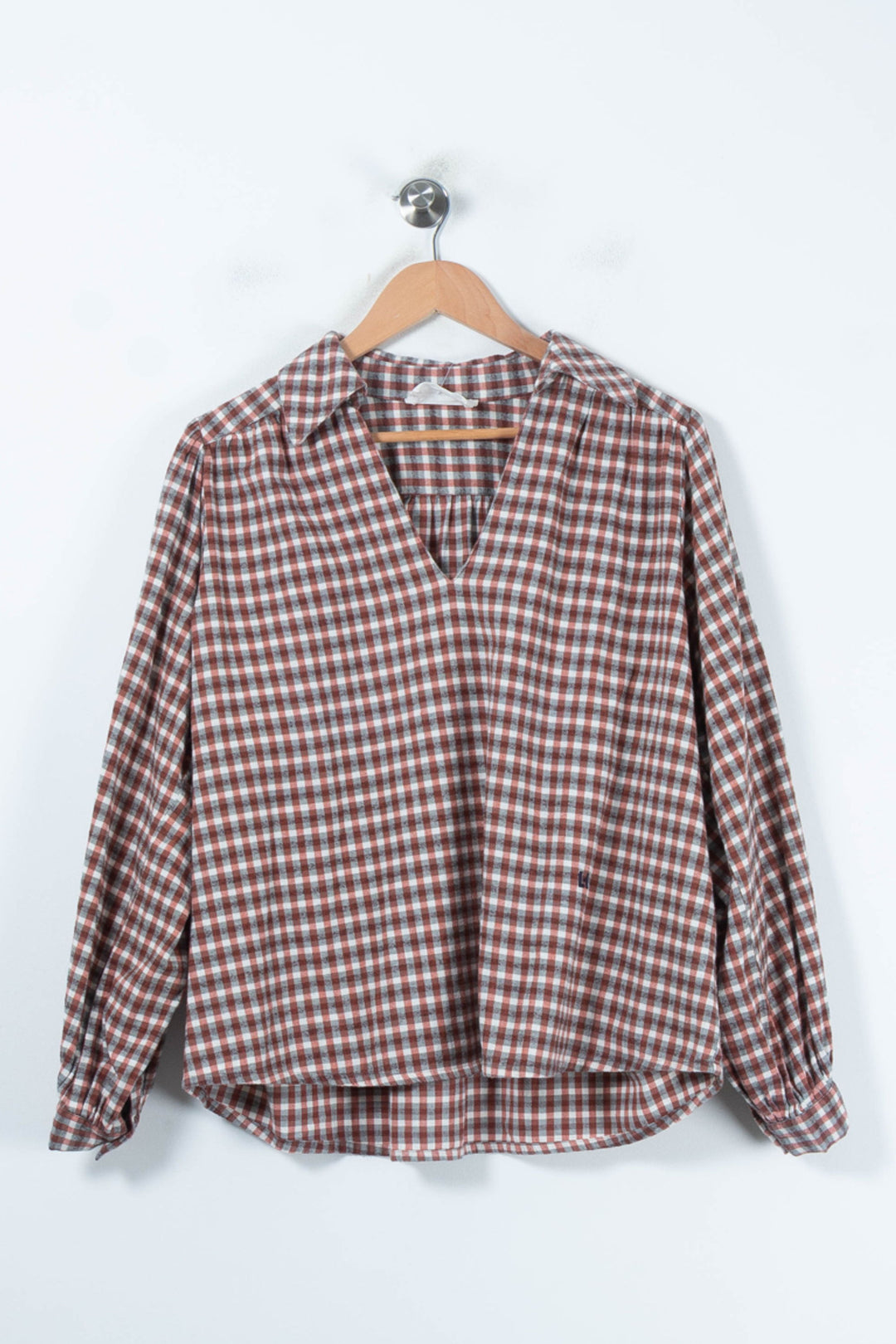 Blouse Marron et Blanche - Taille L/40 de la marque Léon & Harper | PARAD88351 - Vendu par Paradigme - Image 2