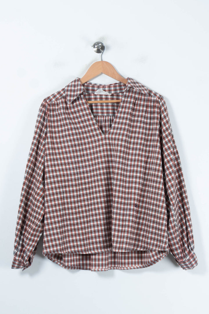 Blouse Marron et Blanche - Taille L/40 de la marque Léon & Harper | PARAD88351 - Vendu par Paradigme - Image 2