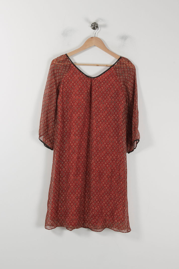 Robe Droite Rouge - Taille S/36 de la marque One Step | PARAD88368 - Vendu par Paradigme - Image 4