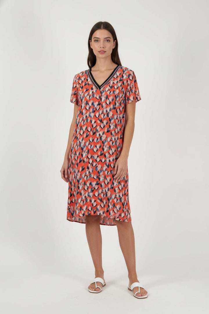 Robe Droite Orange et Bleue - Taille L/40 de la marque One Step | PARAD88379 - Vendu par Paradigme - Image 1