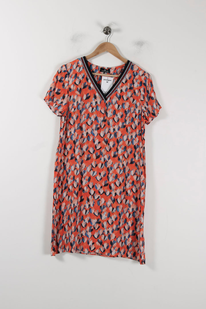 Robe Droite Orange et Bleue - Taille L/40 de la marque One Step | PARAD88379 - Vendu par Paradigme - Image 2