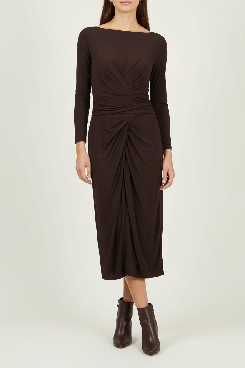 Robe Longue Marron - Taille S/36 de la marque Max Mara | PARAD88383 - Vendu par Paradigme - Image 1