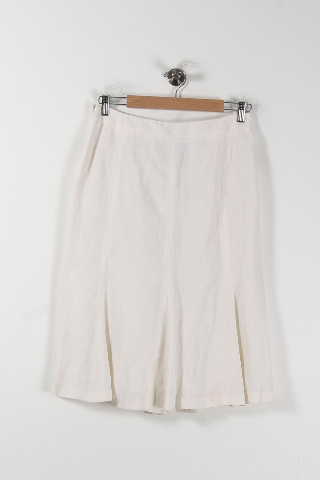 Jupe Longue Blanche - Taille L/40 de la marque Max Mara | PARAD88384 - Vendu par Paradigme - Image 4