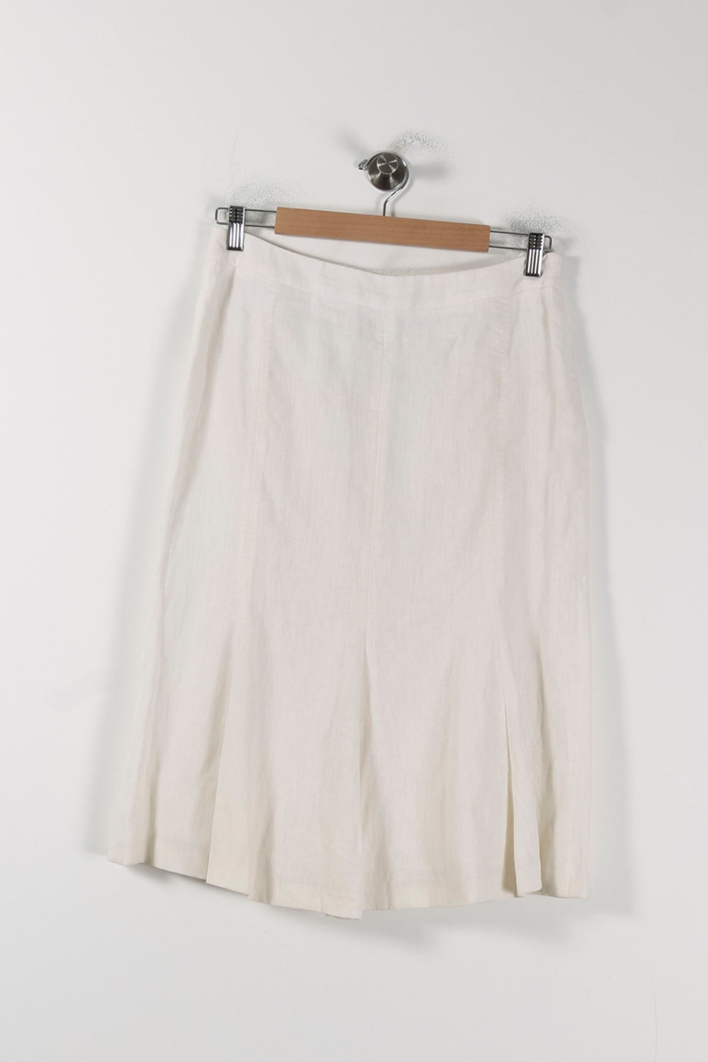Jupe Longue Blanche - Taille L/40 de la marque Max Mara | PARAD88384 - Vendu par Paradigme - Image 2