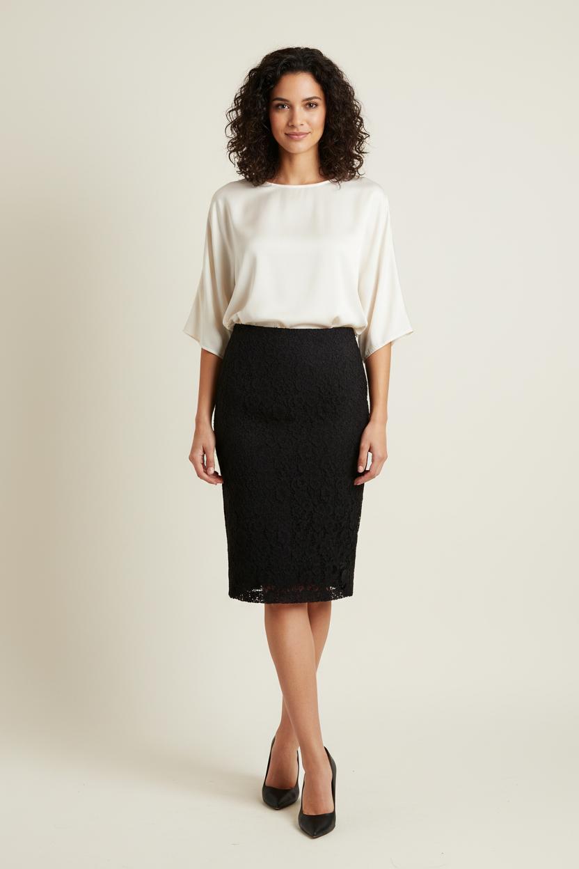 Jupe Crayon Noire - Taille XL/42 de la marque Max Mara | PARAD88391 - Vendu par Paradigme - Image 1