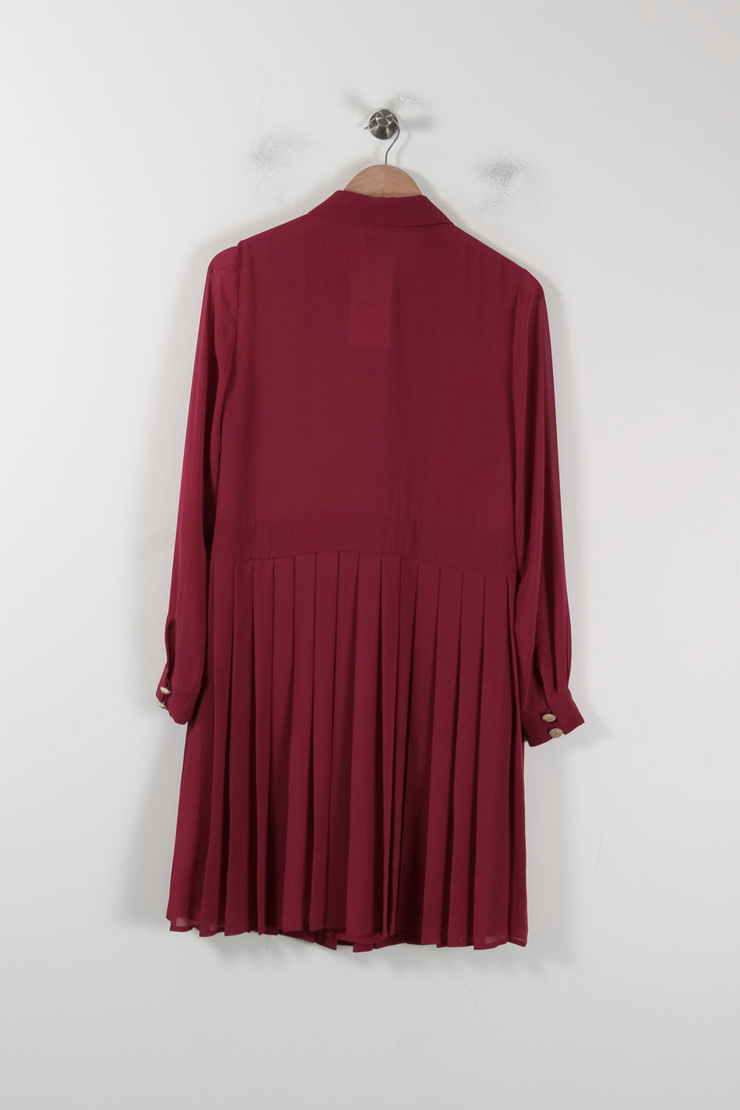 Robe Plissée Bordeaux - Taille M/38 de la marque Weill | PARAD88393 - Vendu par Paradigme - Image 4