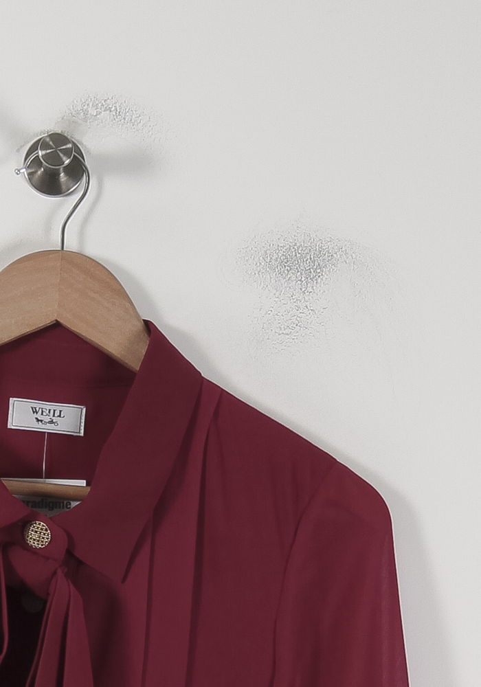 Robe Plissée Bordeaux - Taille M/38 de la marque Weill | PARAD88393 - Vendu par Paradigme - Image 3