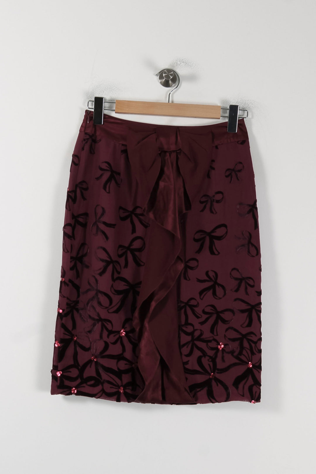 Jupe Crayon Bordeaux - Taille S/36 de la marque Derhy | PARAD88394 - Vendu par Paradigme - Image 4