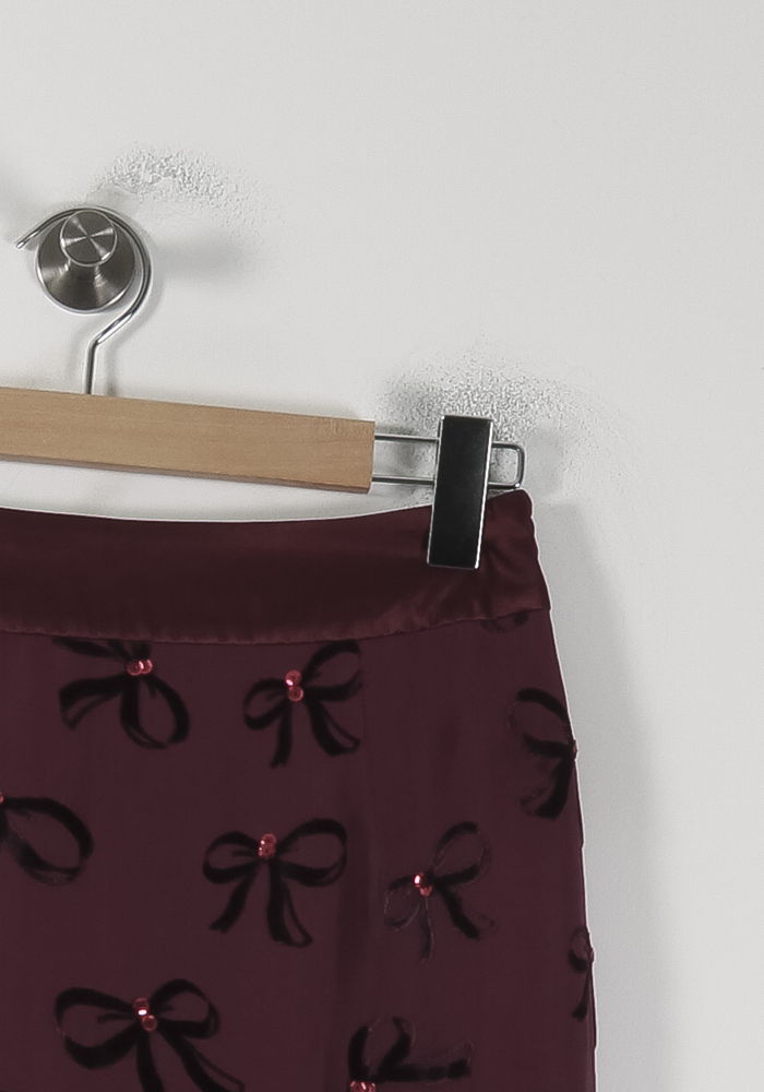 Jupe Crayon Bordeaux - Taille S/36 de la marque Derhy | PARAD88394 - Vendu par Paradigme - Image 3