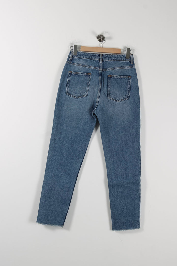 Jean Patchwork Bleu - Taille L/40 de la marque Sandro | PARAD88395 - Vendu par Paradigme - Image 4