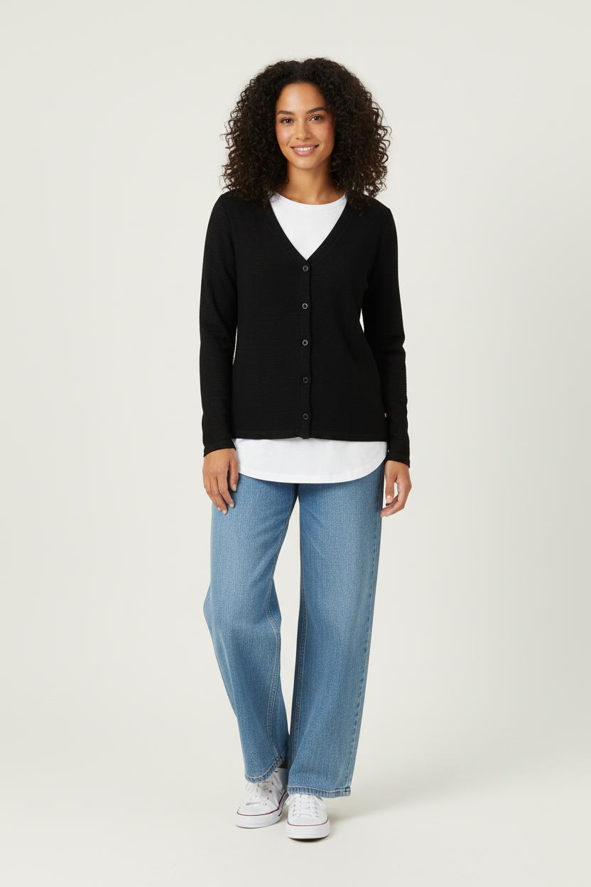 Cardigan Noir - Taille S/36 de la marque I.Code | PARAD88405 - Vendu par Paradigme - Image 1