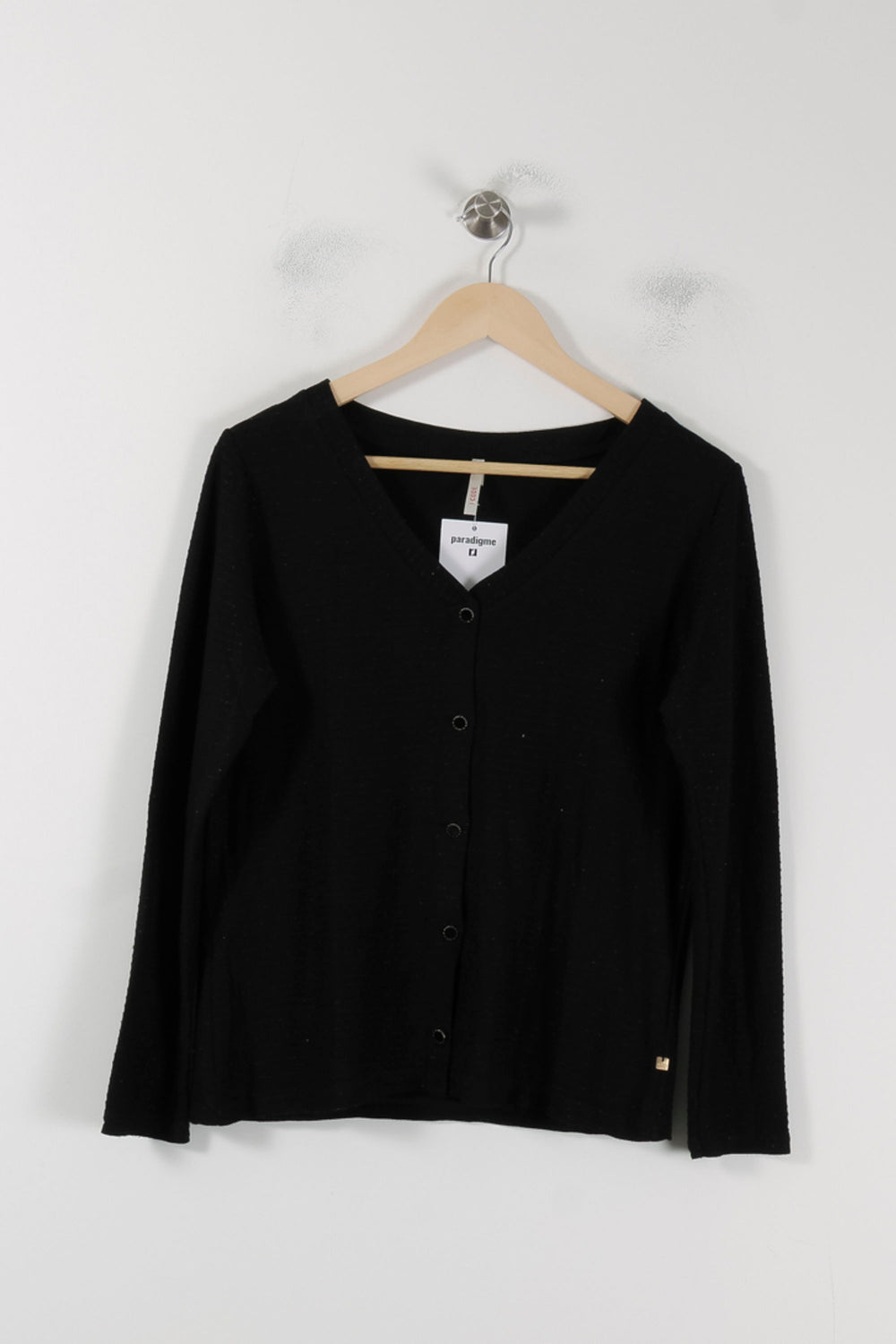 Cardigan Noir - Taille S/36 de la marque I.Code | PARAD88405 - Vendu par Paradigme - Image 2