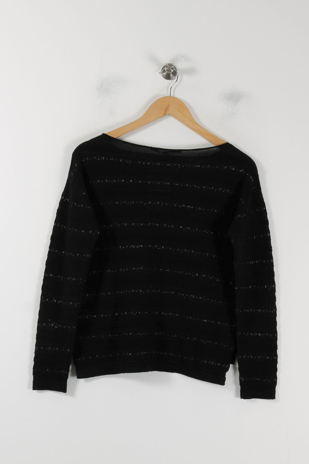 Pull Noir - Taille XS/34 de la marque La Fée Maraboutée | PARAD88406 - Vendu par Paradigme - Image 4