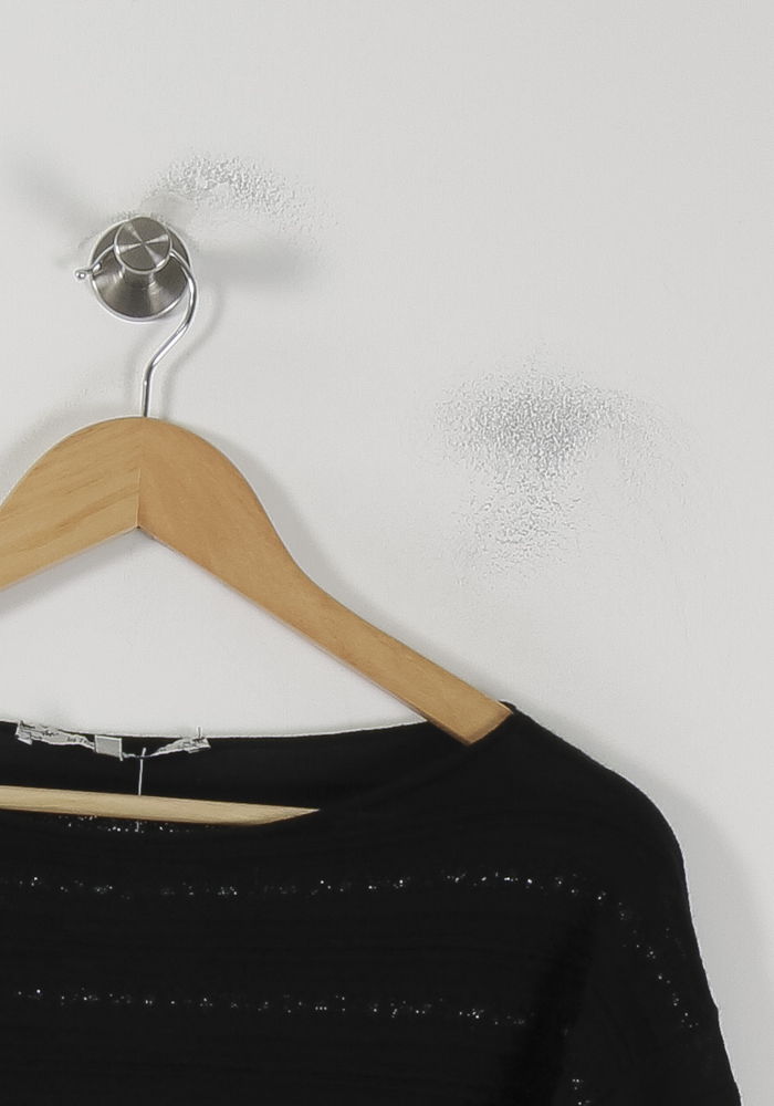 Pull Noir - Taille XS/34 de la marque La Fée Maraboutée | PARAD88406 - Vendu par Paradigme - Image 3