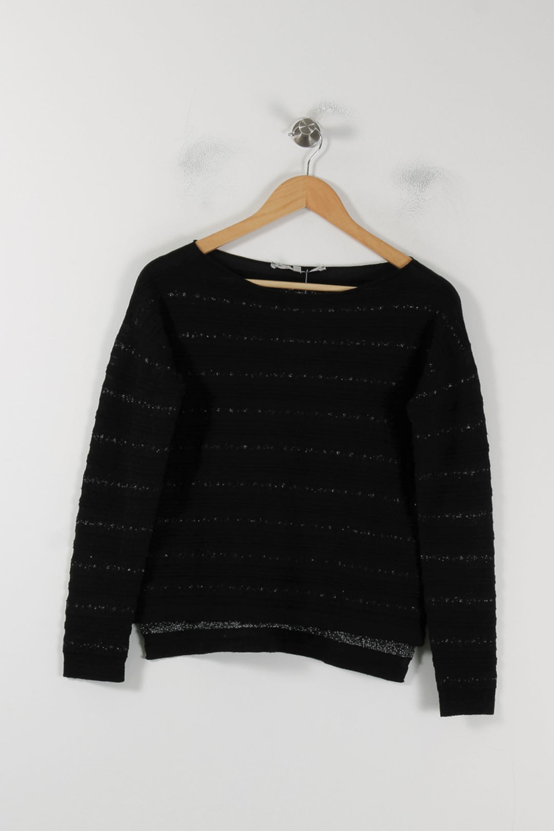 Pull Noir - Taille XS/34 de la marque La Fée Maraboutée | PARAD88406 - Vendu par Paradigme - Image 2