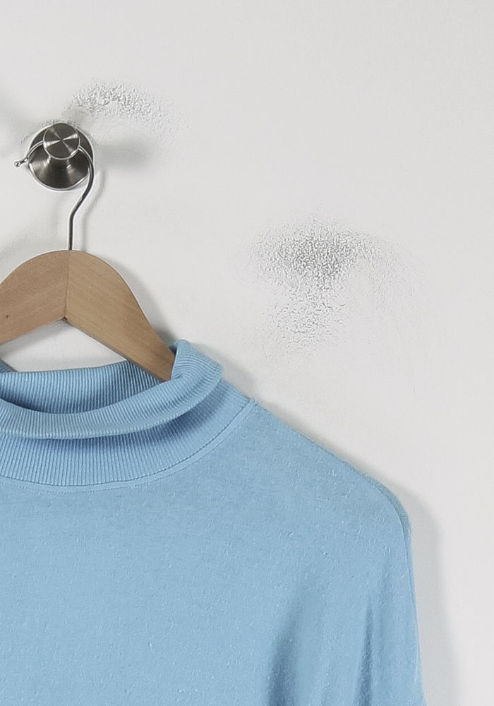 Sweat À Col Cheminée Bleu - Taille S/36 de la marque American Vintage | PARAD88420 - Vendu par Paradigme - Image 3