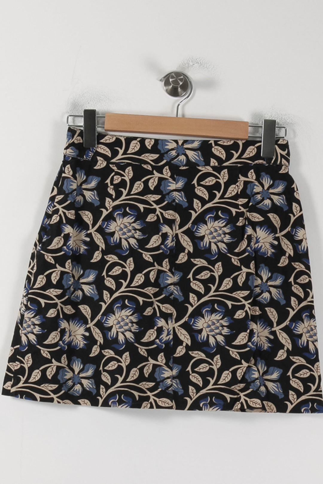 Jupe Fleurie Bleu et Beige - Taille S/36 de la marque Petite Mendigote | PARAD88428 - Vendu par Paradigme - Image 4