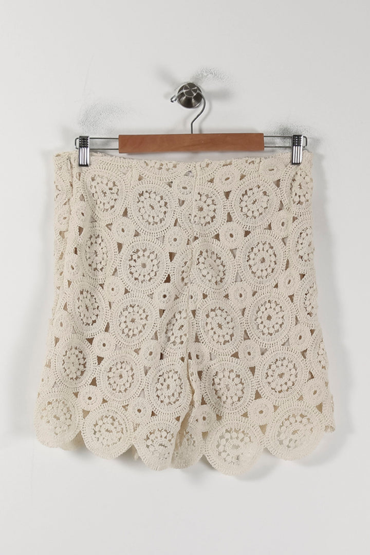 Short en Dentelle Blanc - Taille M/38 de la marque Opullence | PARAD88437 - Vendu par Paradigme - Image 4