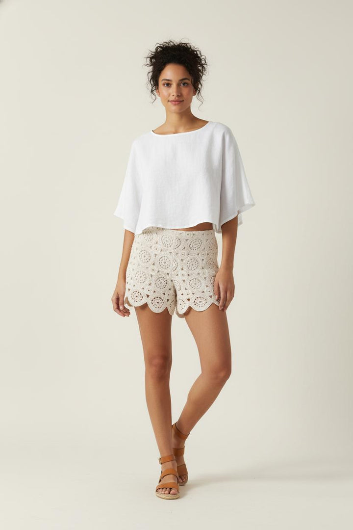 Short en Dentelle Blanc - Taille M/38 de la marque Opullence | PARAD88437 - Vendu par Paradigme - Image 1
