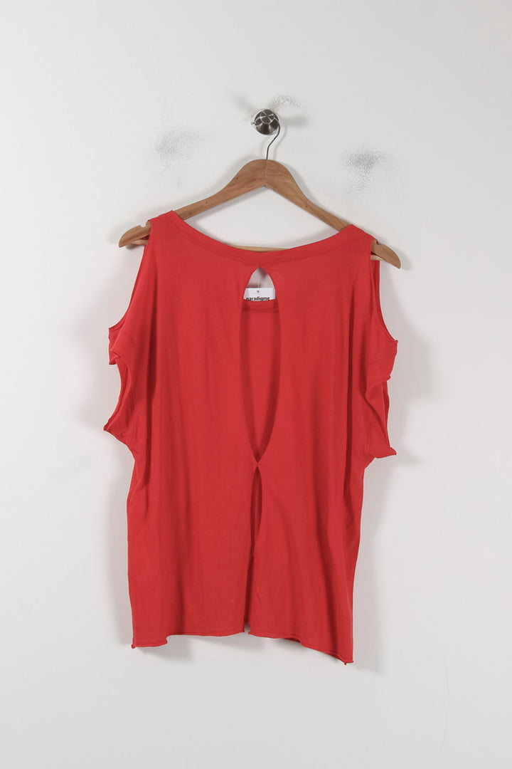 Tee-shirt Rouge - Taille L/40 de la marque Sandro | PARAD88443 - Vendu par Paradigme - Image 4