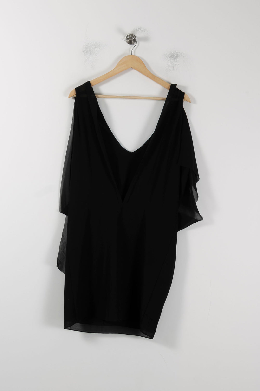 Robe Drapée Noire - Taille XS/34 de la marque Acne Studios | PARAD88451 - Vendu par Paradigme - Image 4