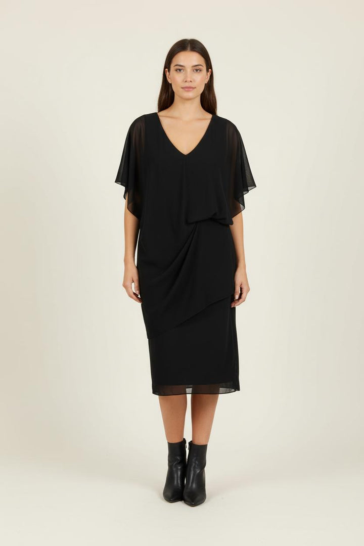 Robe Drapée Noire - Taille XS/34 de la marque Acne Studios | PARAD88451 - Vendu par Paradigme - Image 1