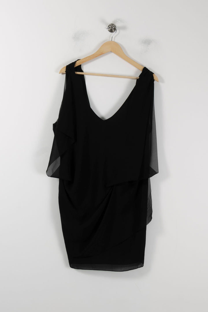 Robe Drapée Noire - Taille XS/34 de la marque Acne Studios | PARAD88451 - Vendu par Paradigme - Image 2