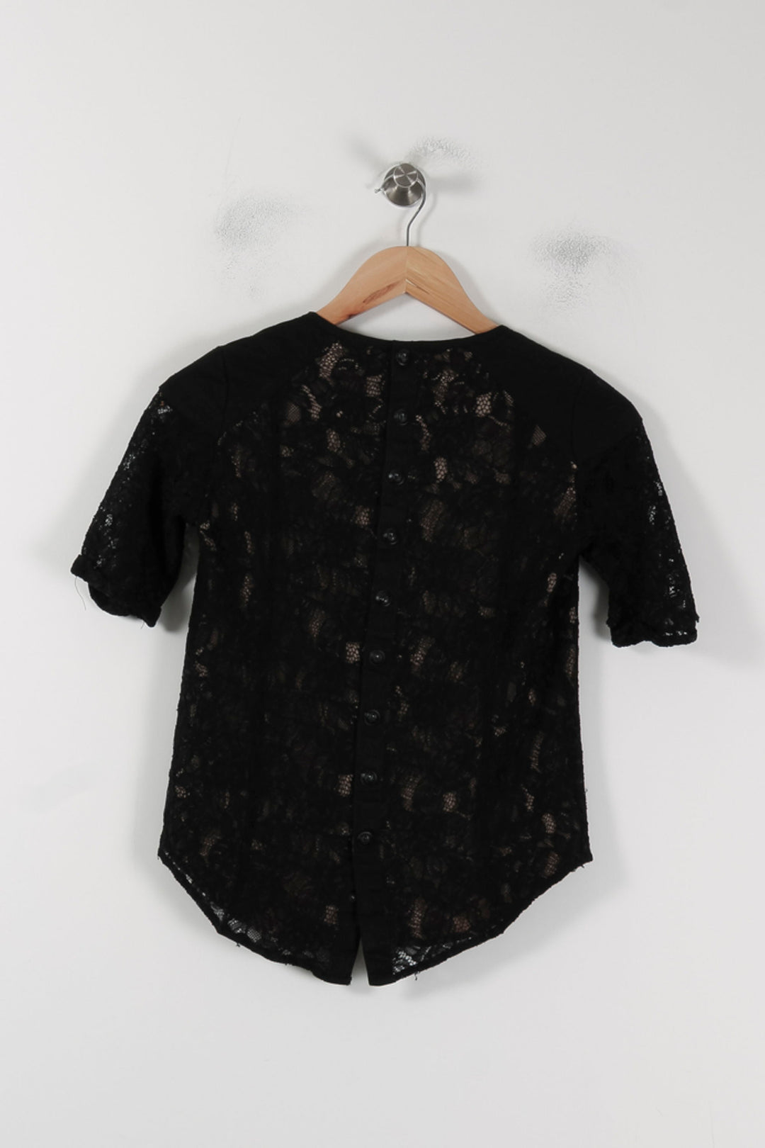 Blouse Noire - Taille XS/34 de la marque The Kooples | PARAD88457 - Vendu par Paradigme - Image 4