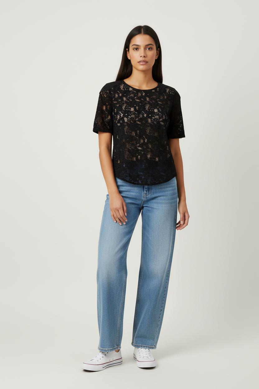 Blouse Noire - Taille XS/34 de la marque The Kooples | PARAD88457 - Vendu par Paradigme - Image 1