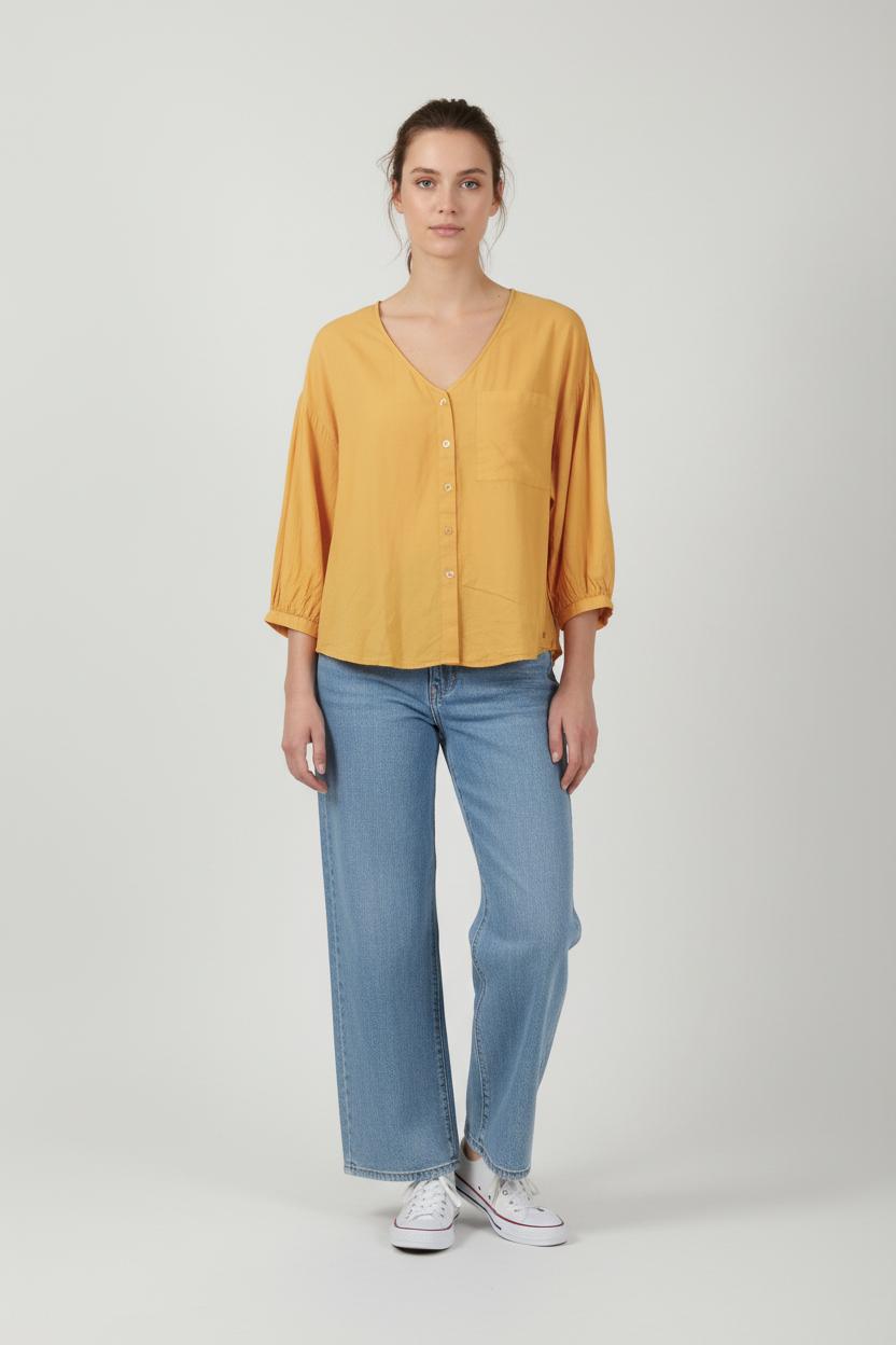 Blouse Jaune - Taille XS/34 de la marque Des petits hauts | PARAD88460 - Vendu par Paradigme - Image 1