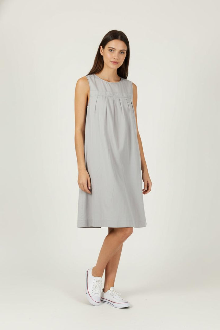 Robe Sans Manches Grise - Taille M/38 de la marque Tara Jarmon | PARAD88466 - Vendu par Paradigme - Image 1