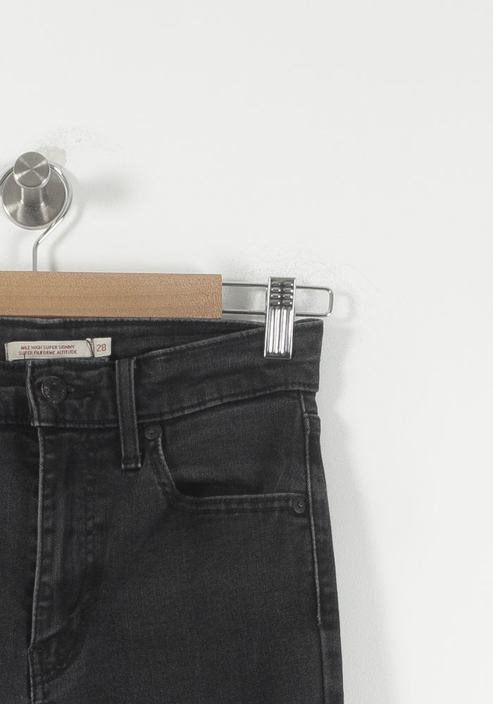 Jean Skinny Noir - Taille M/38 de la marque Levi's | PARAD88478 - Vendu par Paradigme - Image 3