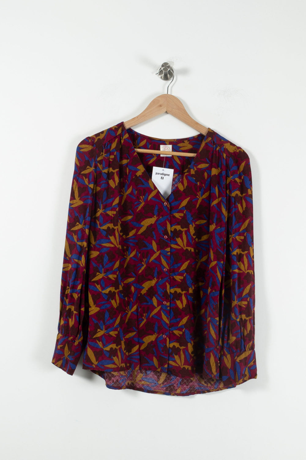 Blouse Bordeaux et Bleu - Taille S/36 de la marque Des petits hauts | PARAD88482 - Vendu par Paradigme - Image 2